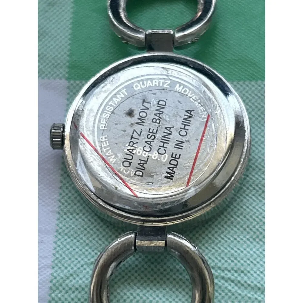Swisse Ralph White Dial Black Bezel Silver Tone Women’s Quartz Watch